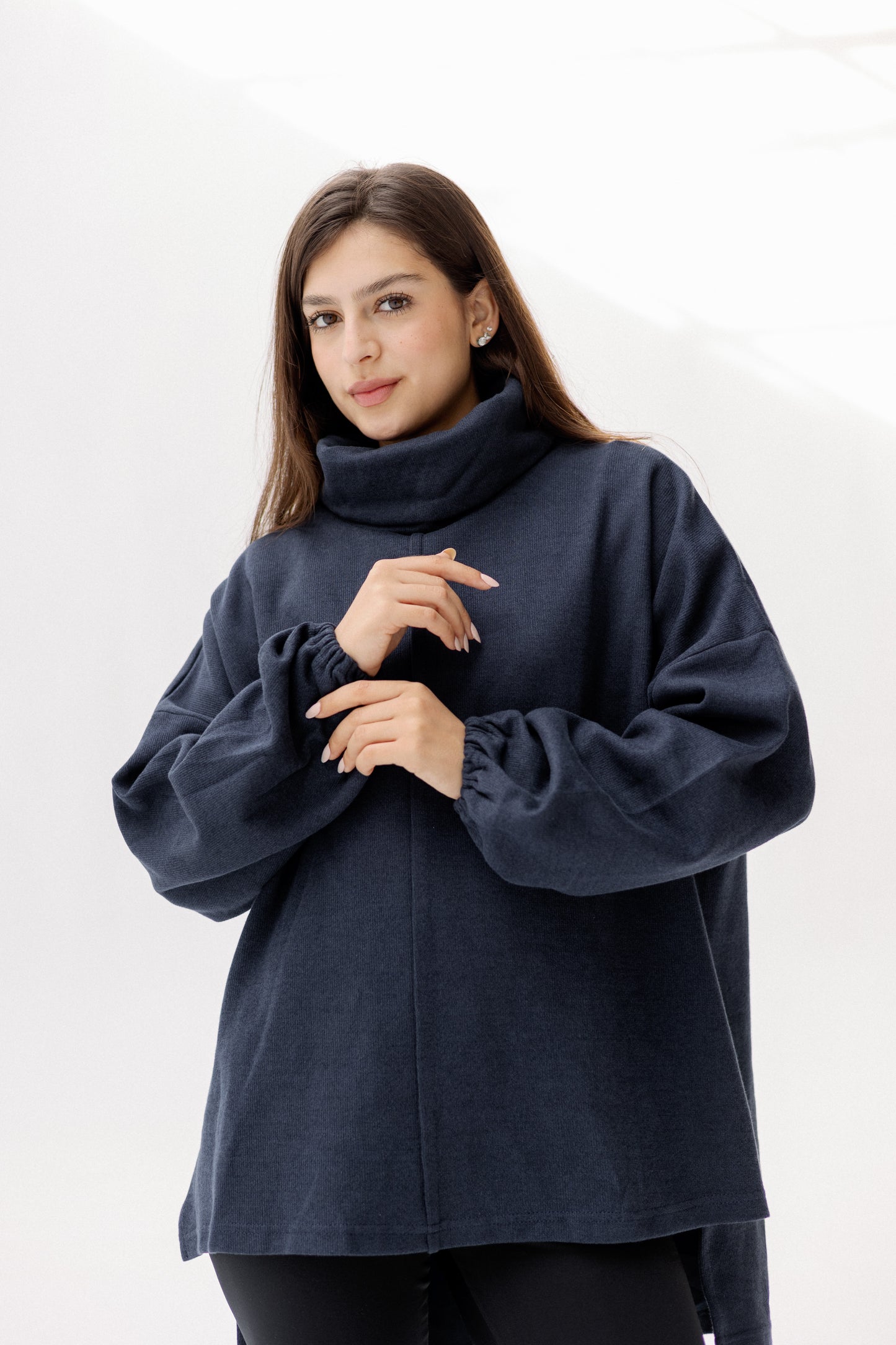 All I Need pullover in Navy